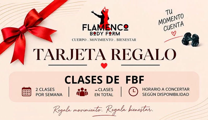 TARJETA REGALO FLAMENCO BODY FORM